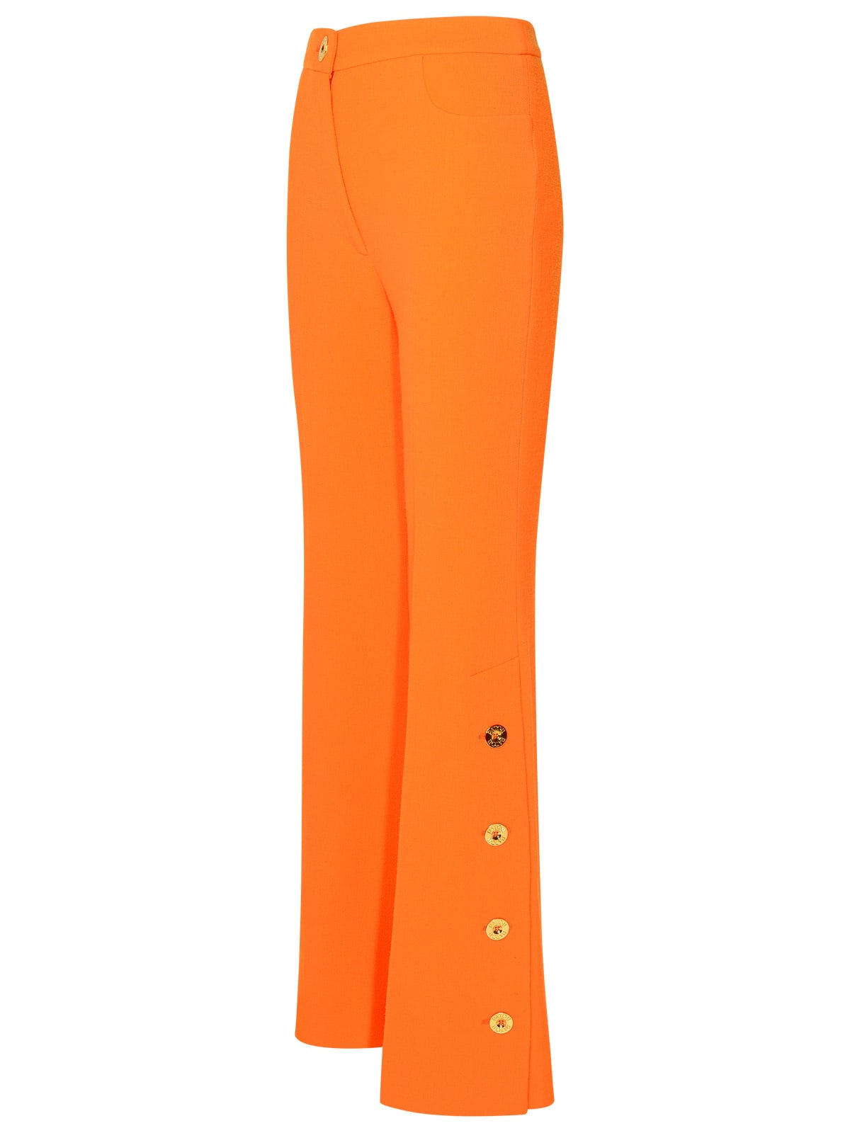 Shop Patou Orange Virgin Wool Trousers