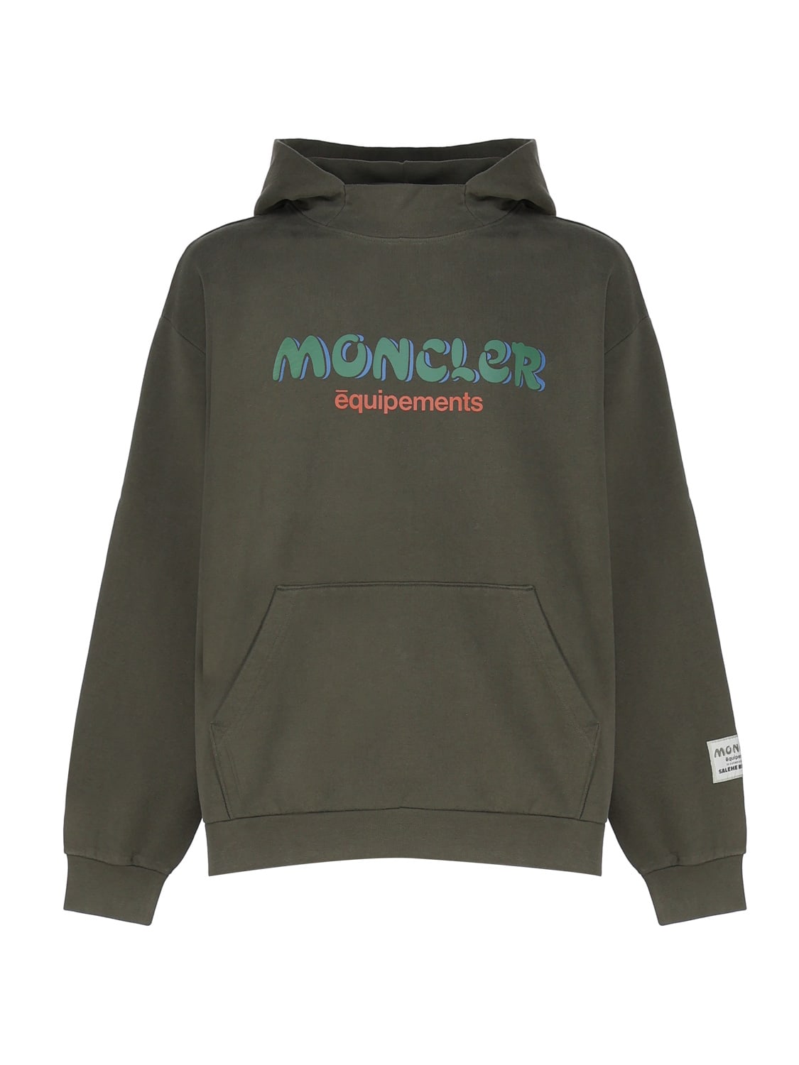 Shop Moncler Genius Moncler X Salehe Bembury Logo Hoodie In Green