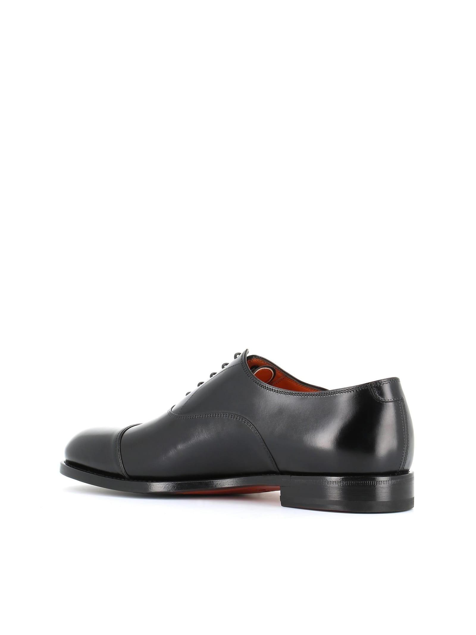 Shop Santoni Oxford Colin 14709 In Black