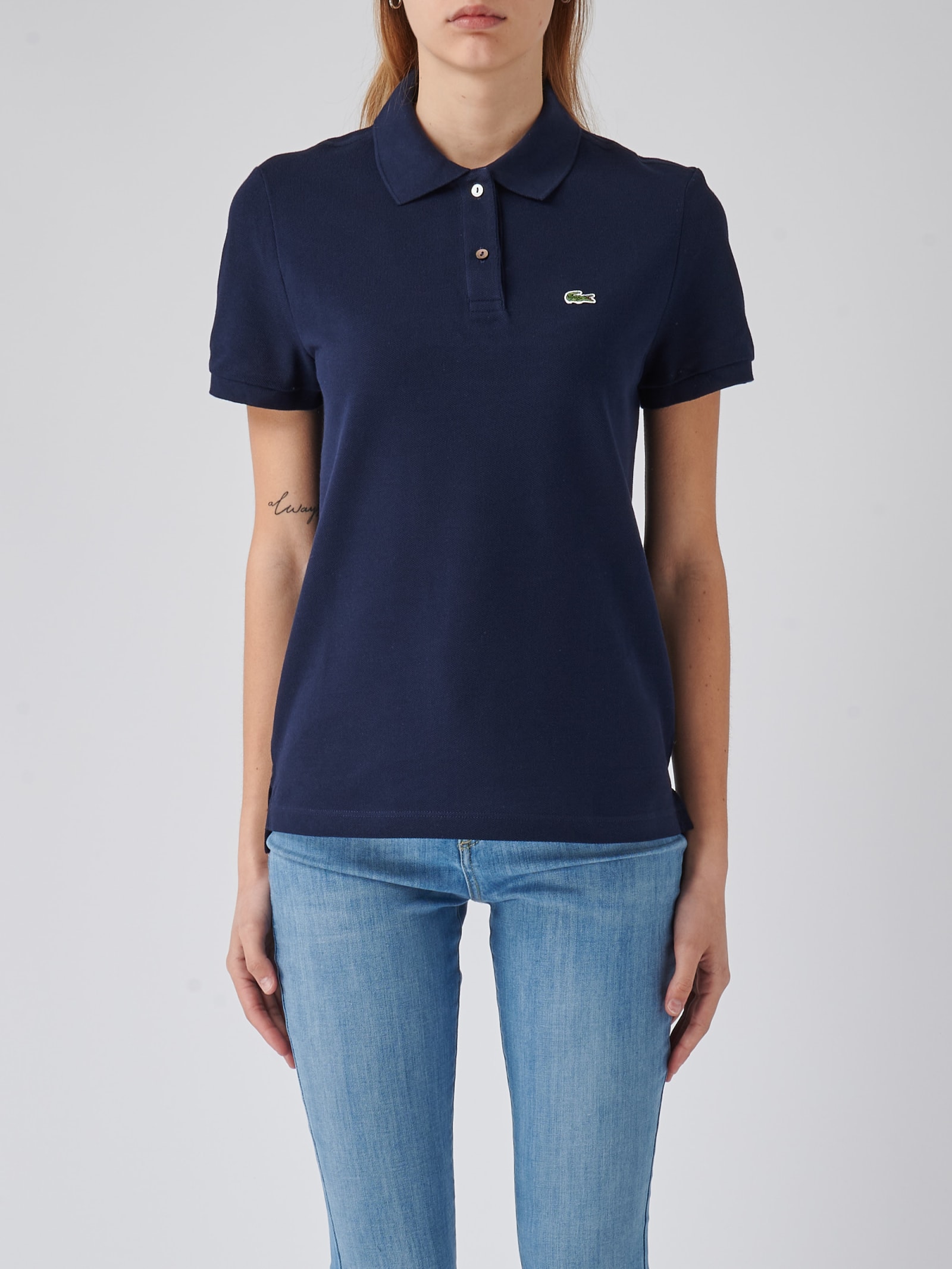 Lacoste Cotton T-shirt In Blue