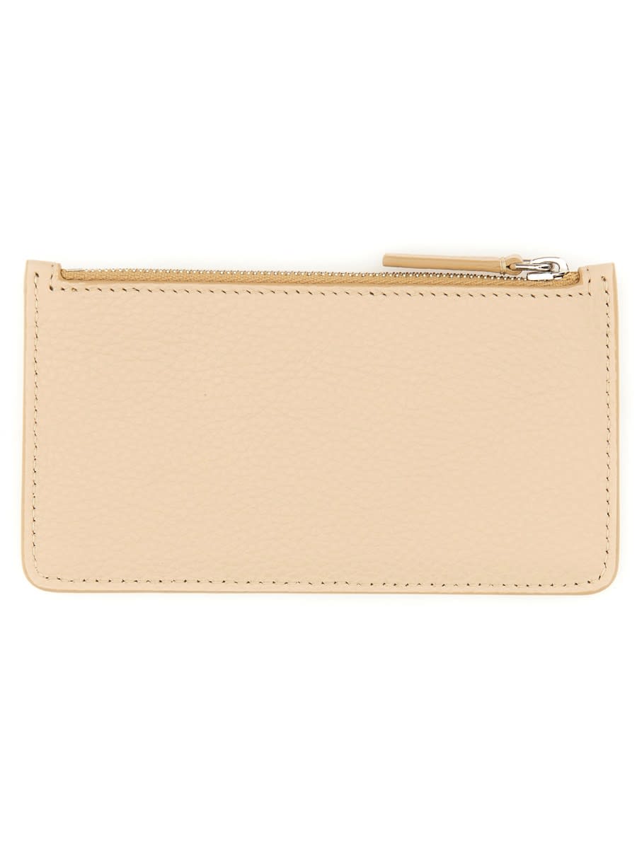 Shop Marni Card Holder With Logo In Ivory