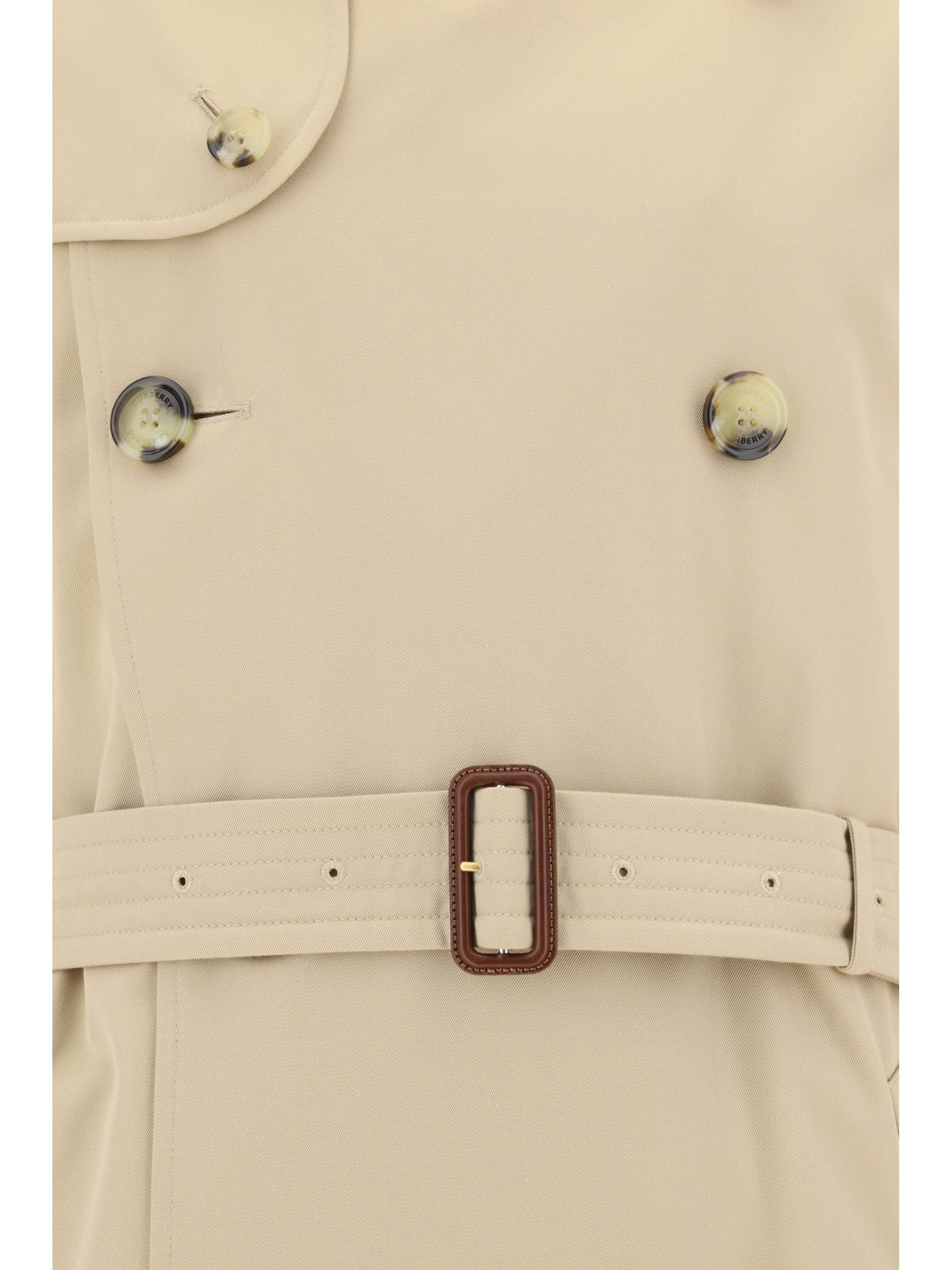 Burberry Kensington Coat In Honey