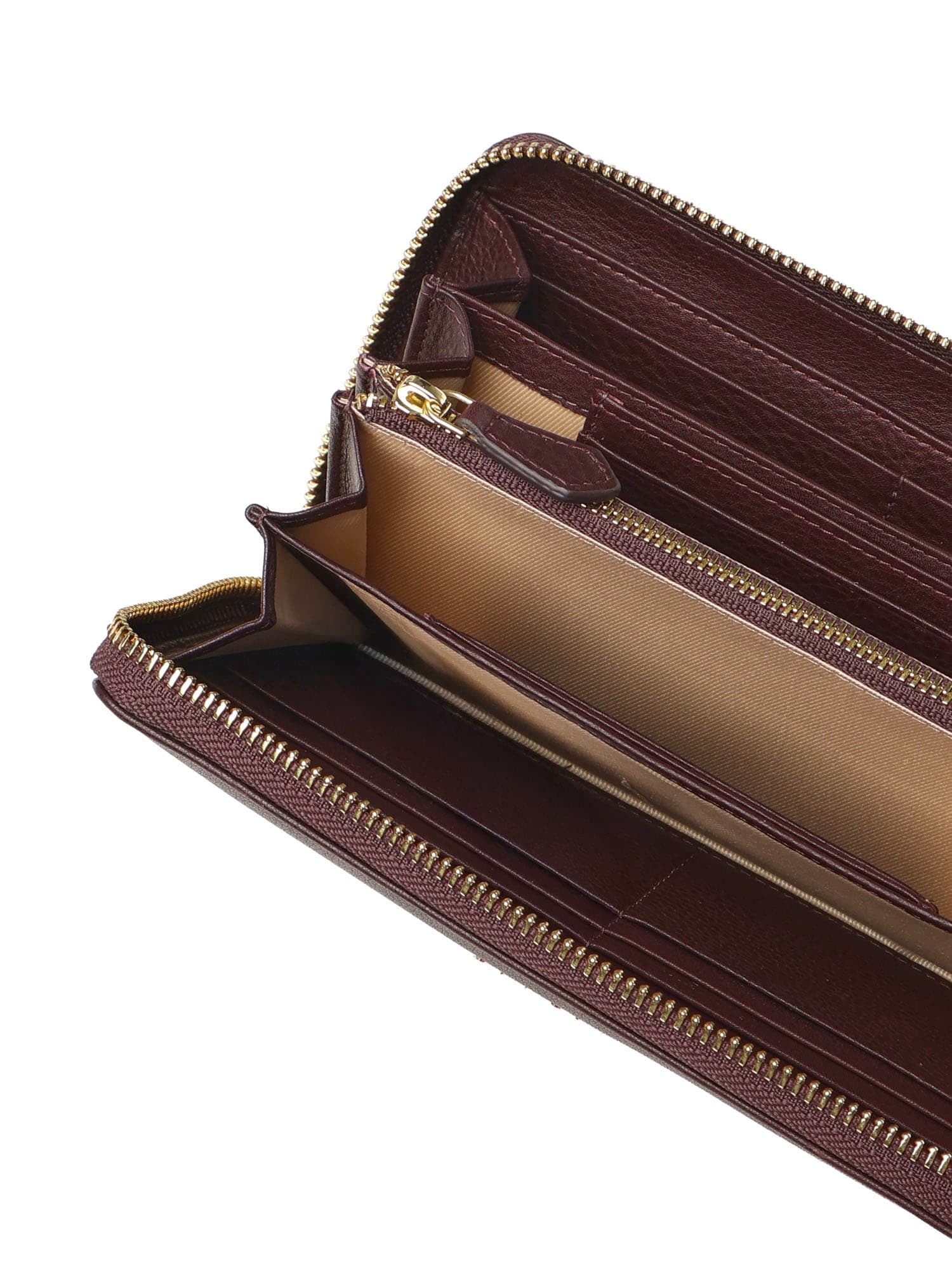 Biasia Leather Wallet With Logo In Brown