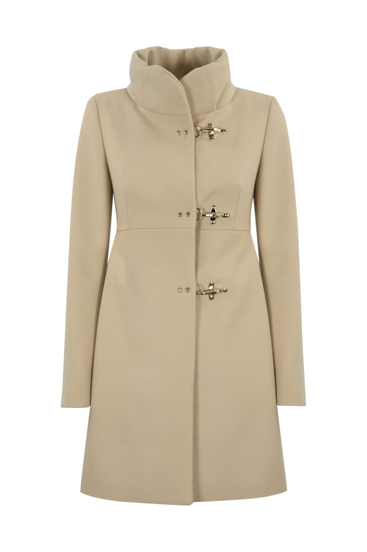 Fay Romantic Coat In Panna