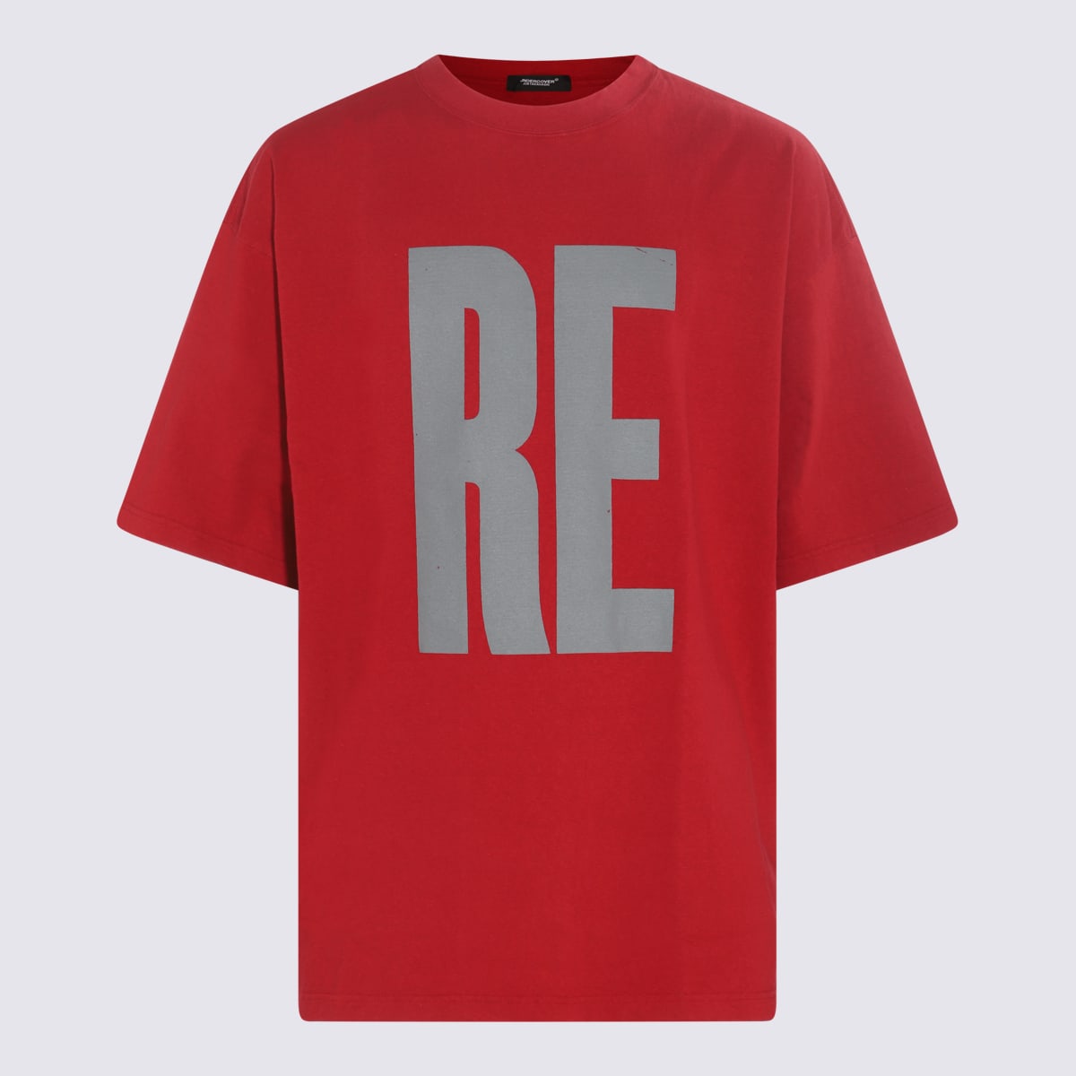 Shop Undercover Dark Red Cotton T-shirt