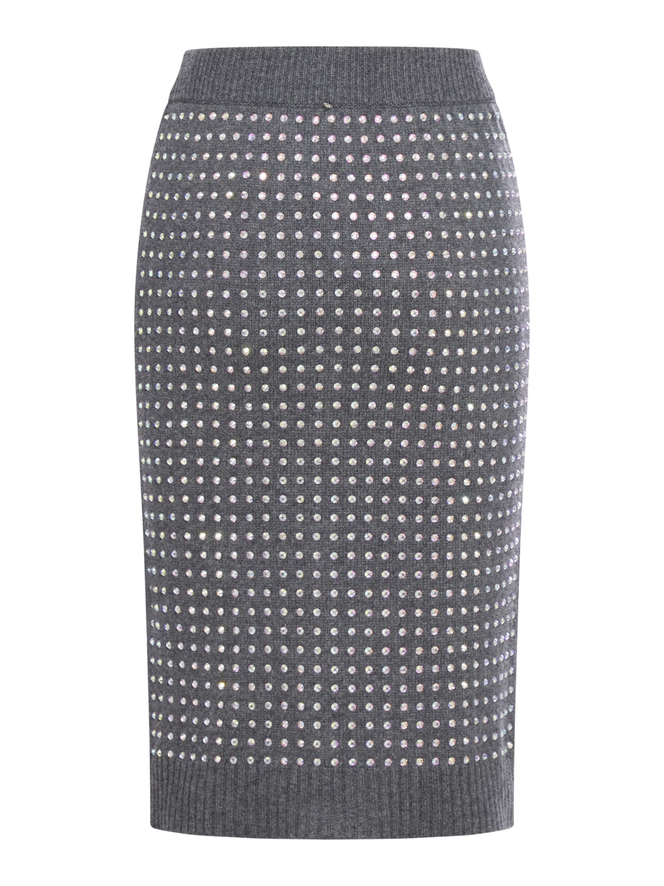 Shop Sportmax Dentice Skirt In Medium Grey