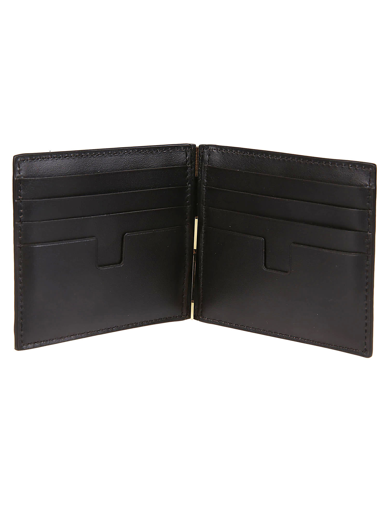 Shop Tom Ford Printed Alligator Money Clip Wallet In Chicolate Brown