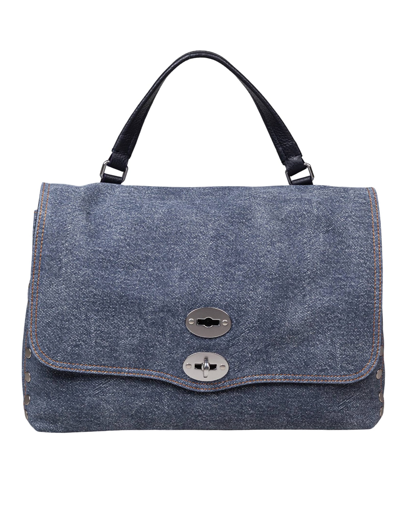 Postina Bag Canvas Genova M In Denim