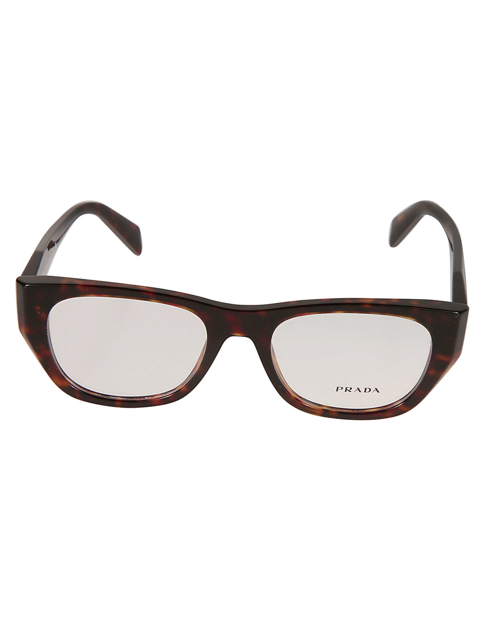 Shop Prada Flame Effect Logo Sided Glasses In 17n1o1