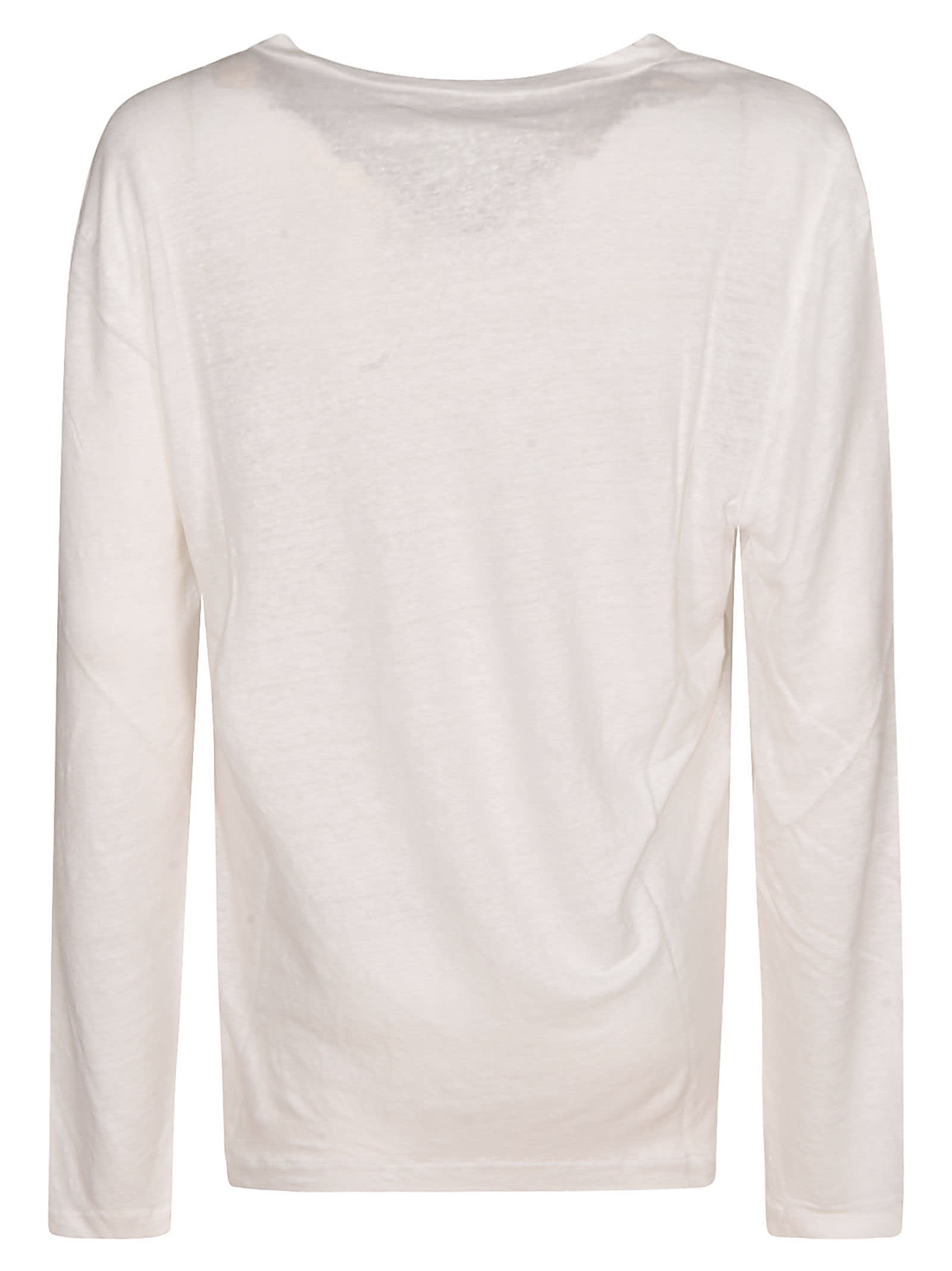 Shop Majestic Long-sleeved T-shirt In White