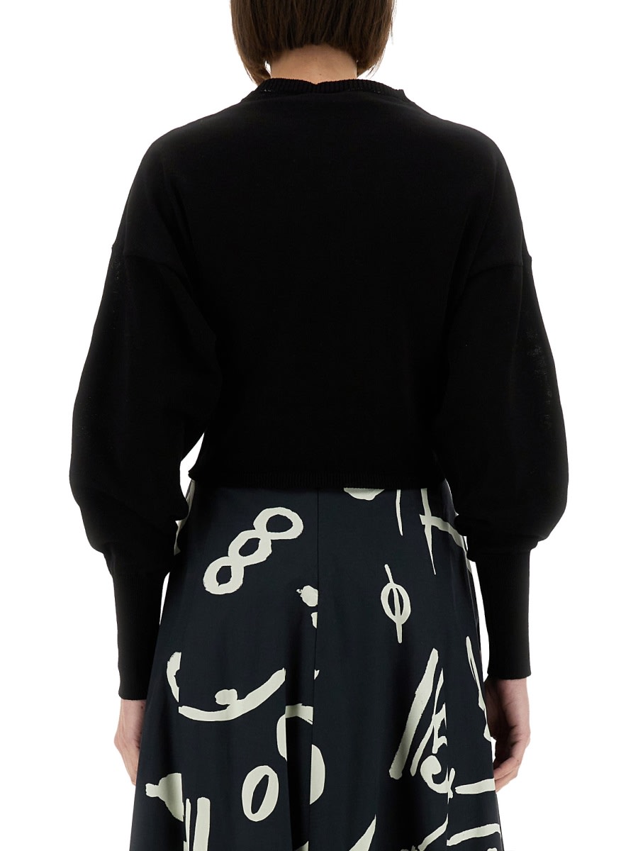 Alysi Cropped Shirt In Black