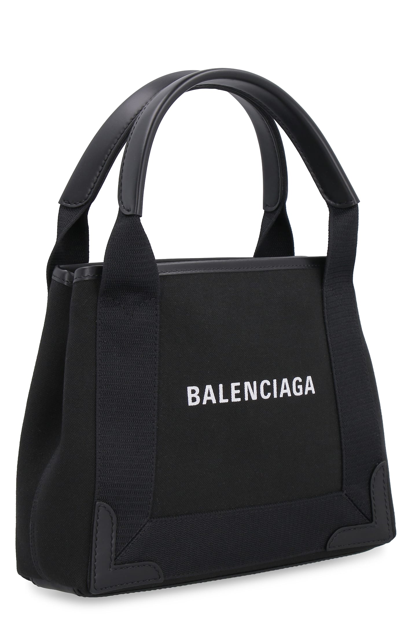 Shop Balenciaga Cabas Xs Canvas Tote Bag In Black