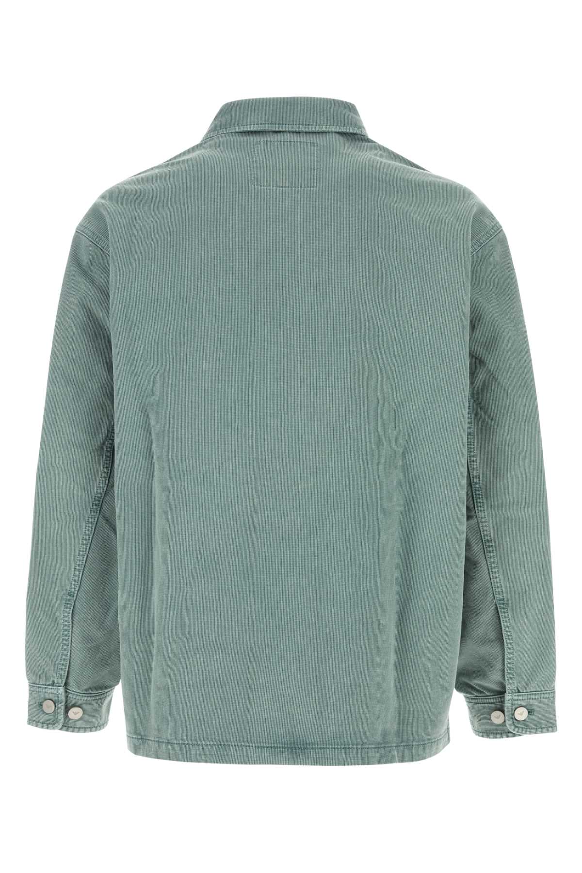 Emporio Armani Asv Vintage-look Comfort Cotton Canneté Jacket
