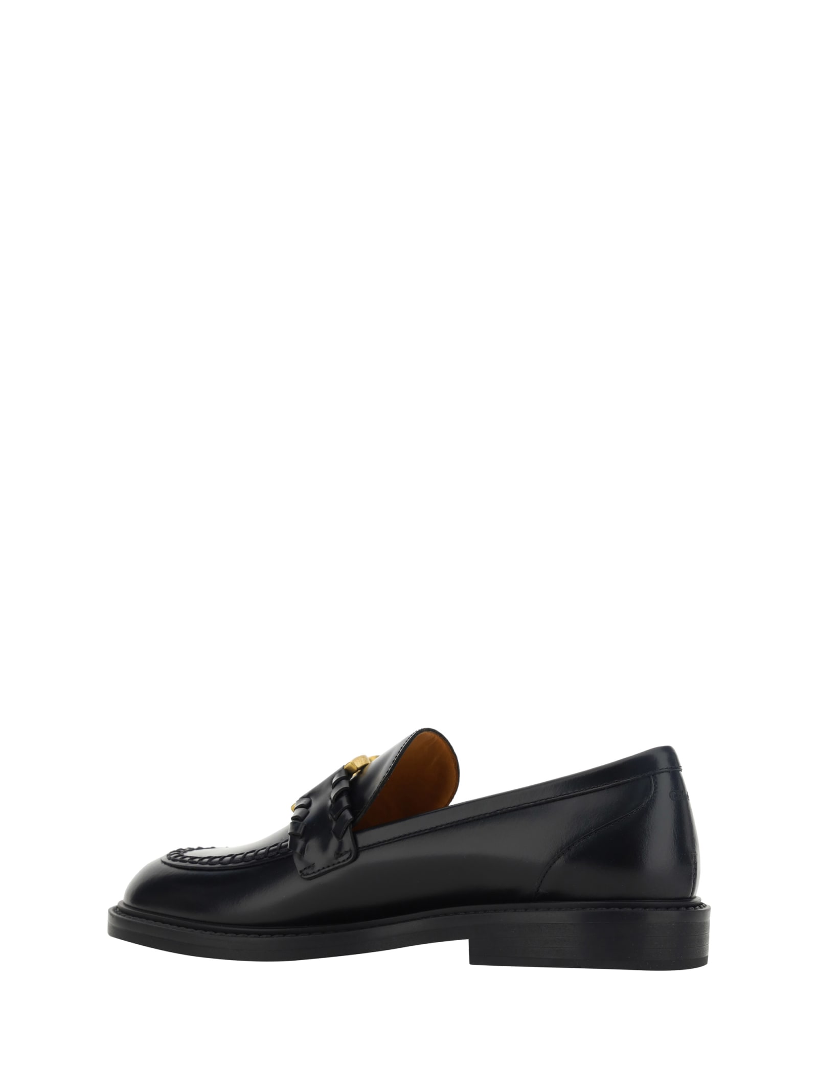 Shop Chloé Marcie Loafers In Black