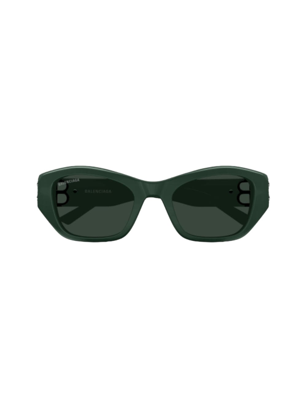 Shop Balenciaga Bb 0311 - Green Sunglasses