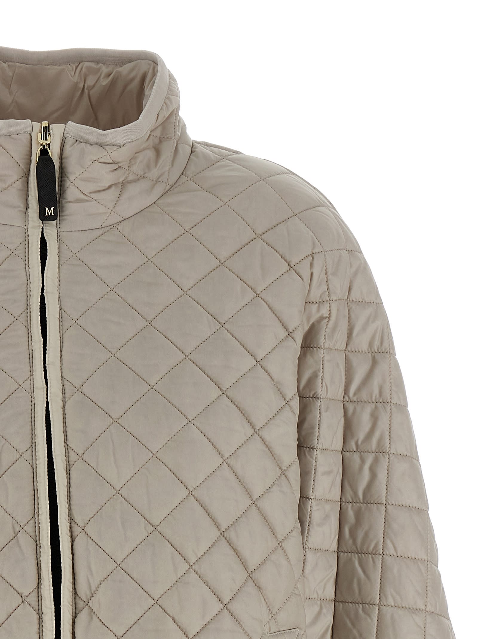 Max Mara The Cube Delfina Reversible Hood In Brown