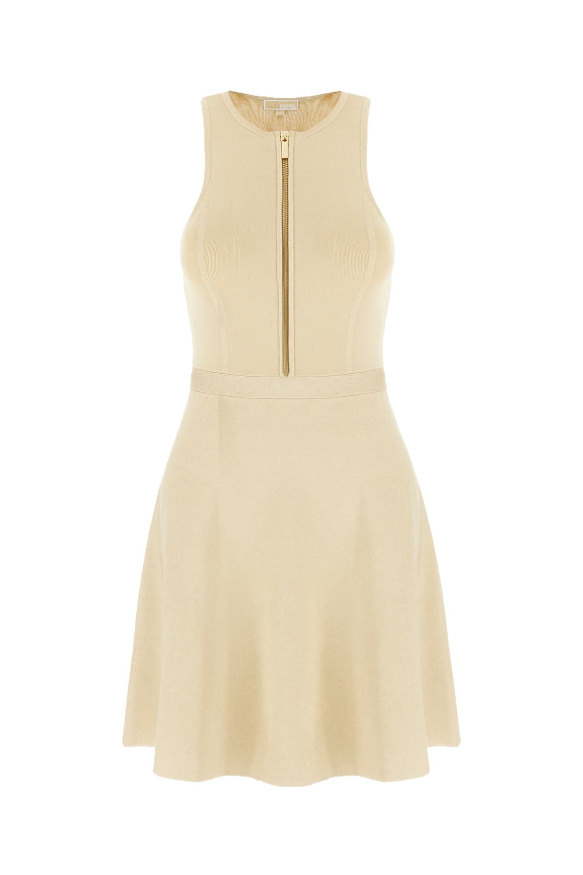 MICHAEL KORS GOLD VISCOSE BLEND DRESS 