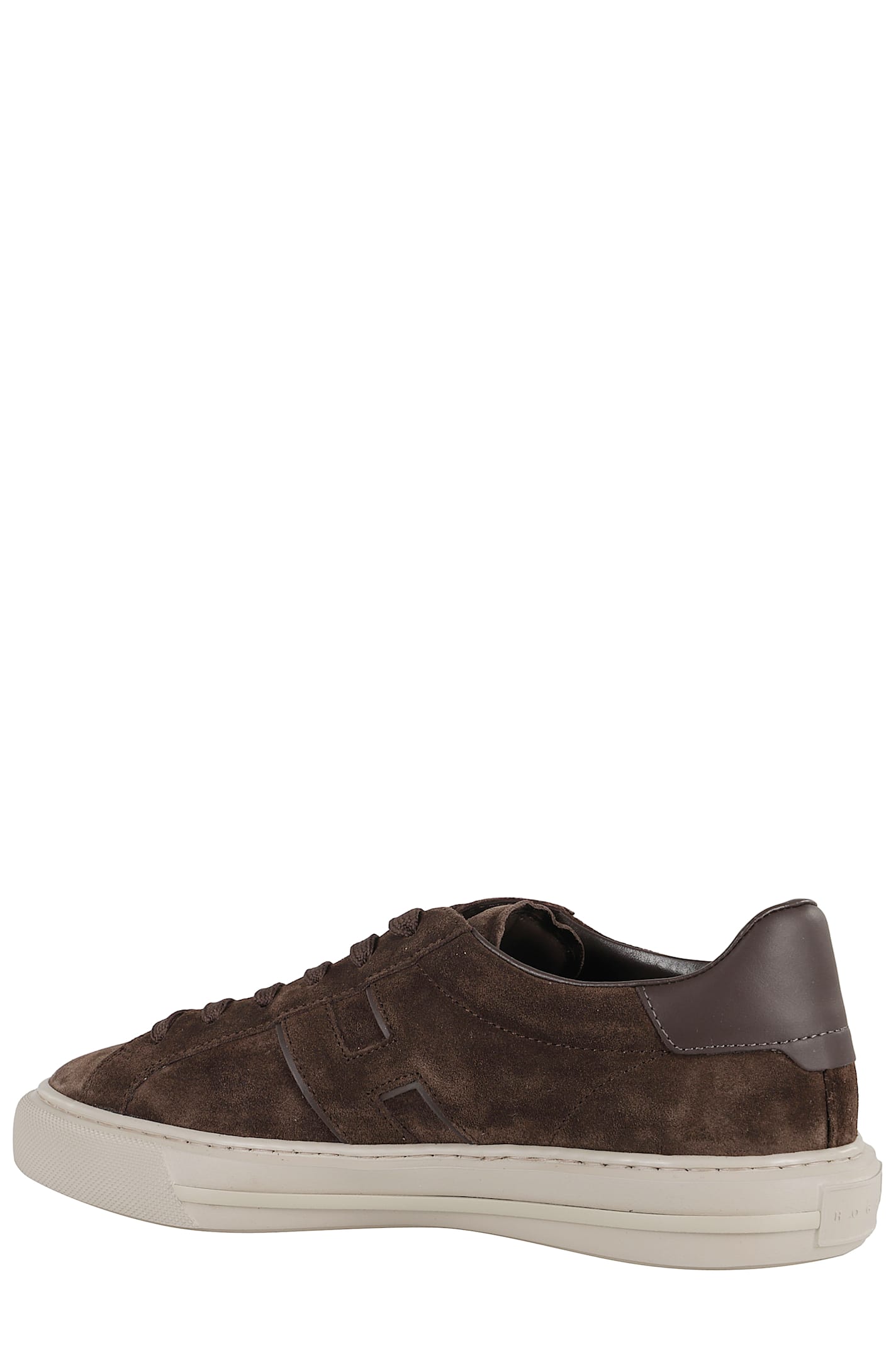 Hogan H691 Lace-up Sneakers With Suede Upper And Memory Foam Comfort In Brown