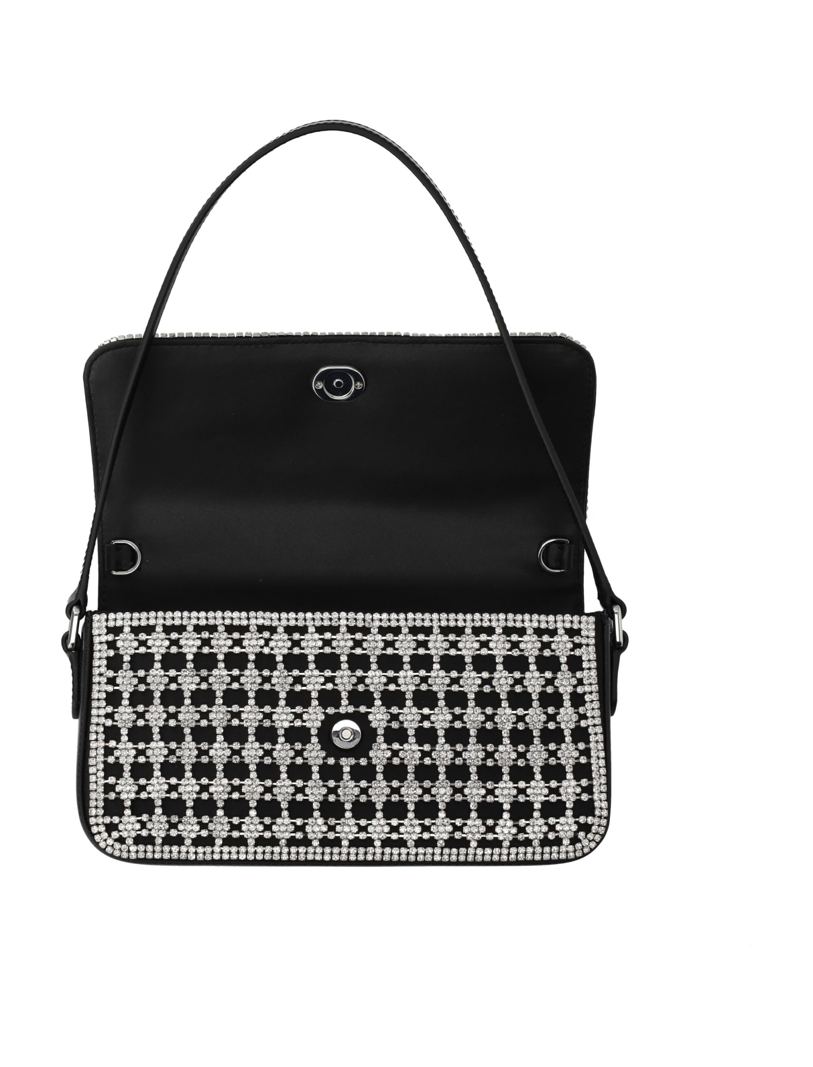 Self-portrait Crystal Baguette In Black