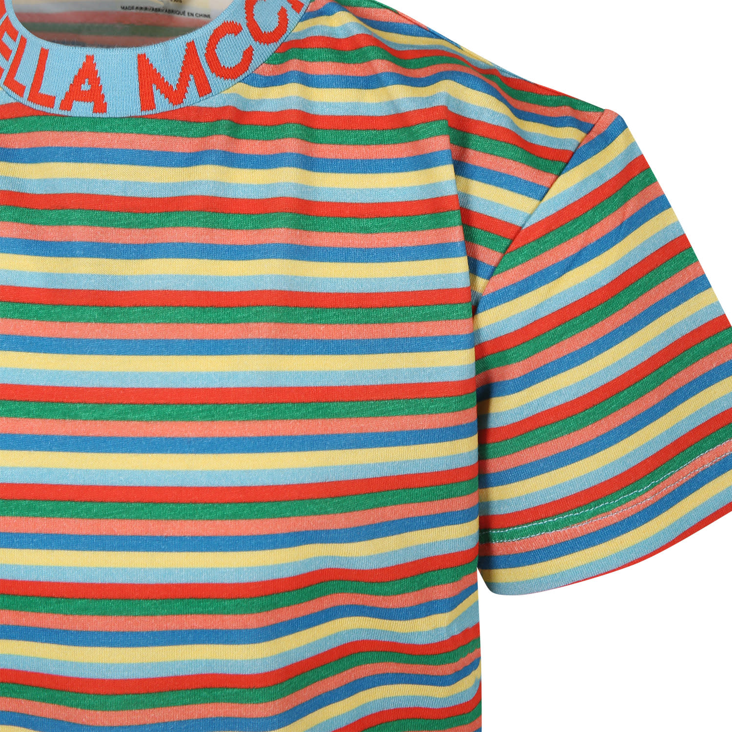 Shop Stella Mccartney Multicolor T-shirt For Kids With Logo