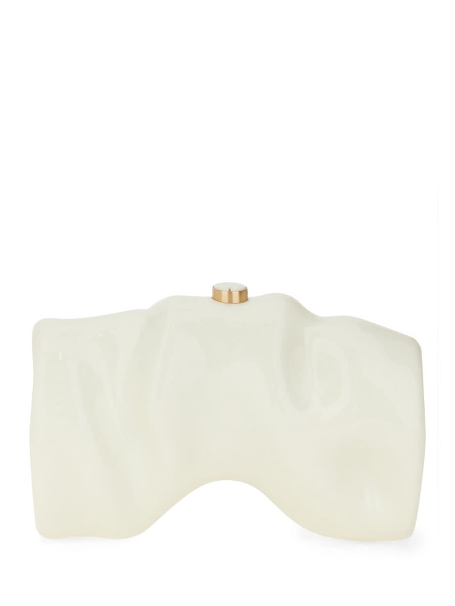 Shop Cult Gaia Clutch Scrunch In Ivory