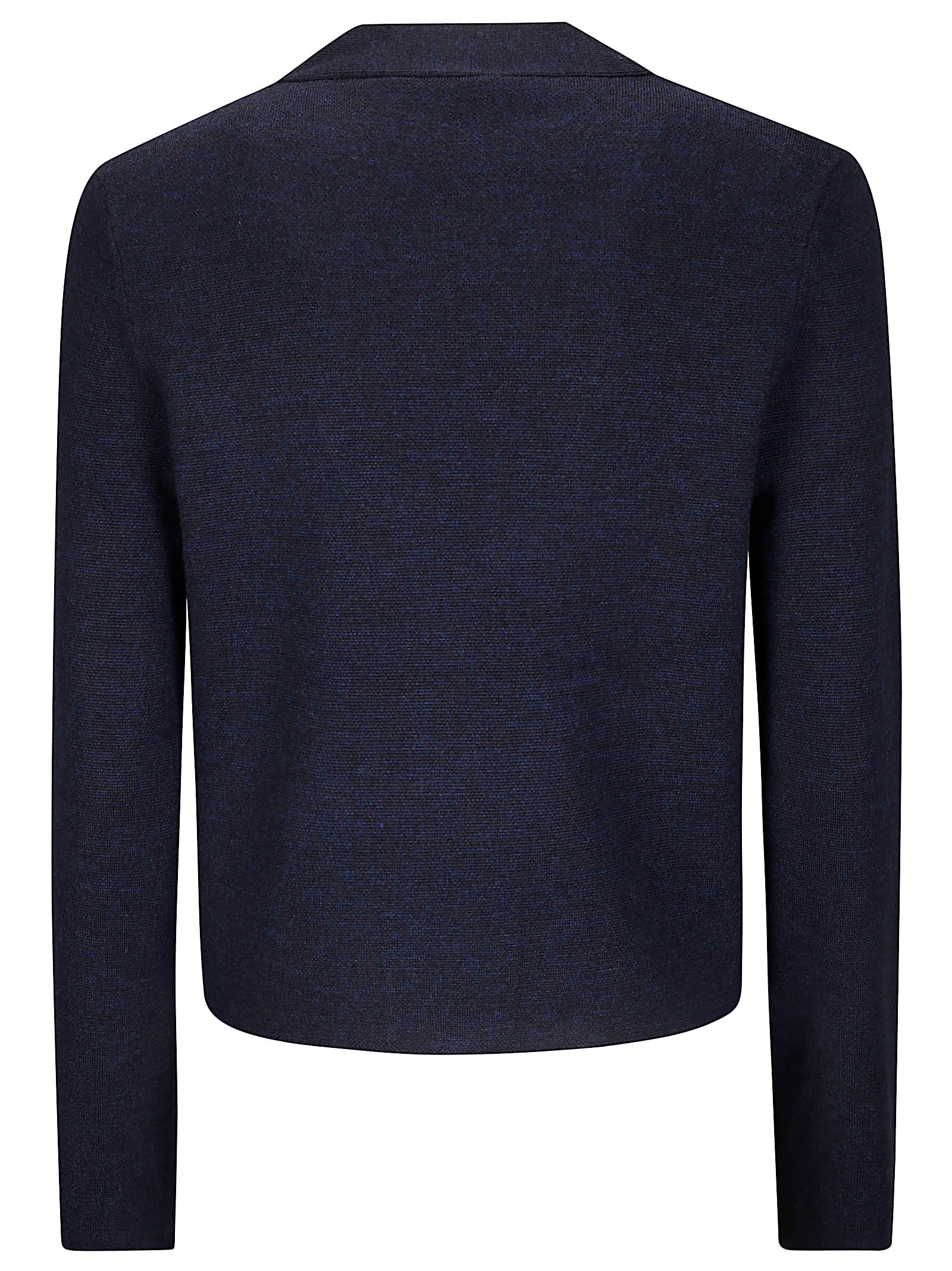 Apc A.p.c. Buttoned V-neck Cardigan In Blue