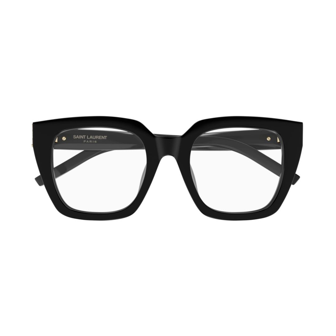 Saint Laurent Sl M143 Opt001-black-black-transparent In Black