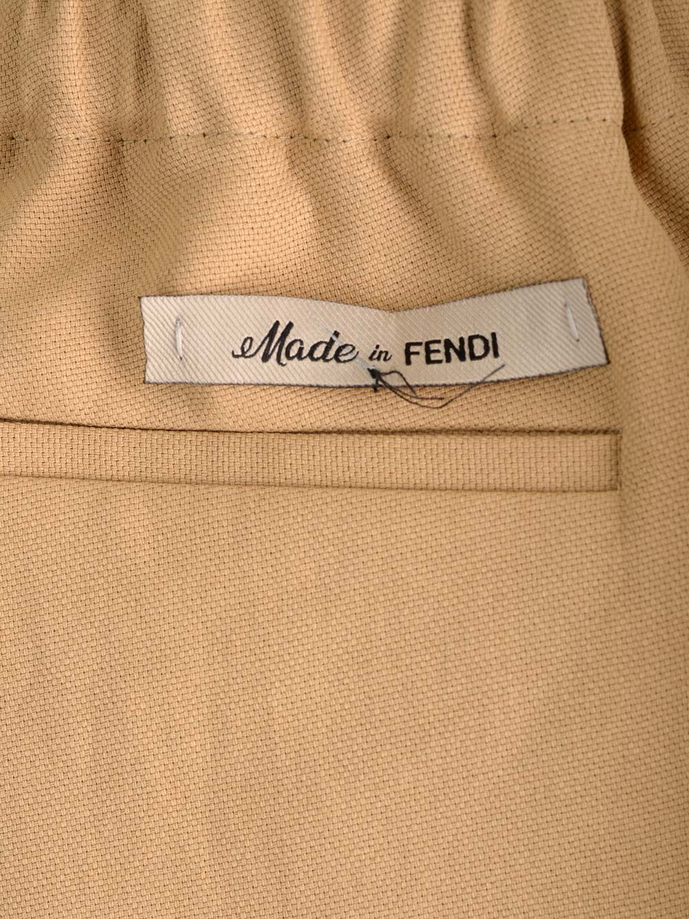 Shop Fendi Canvas Trousers