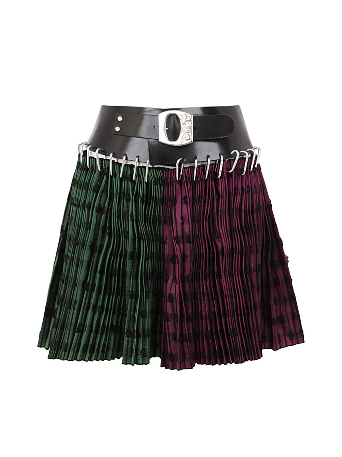 Chopova Lowena Belt Split Mini Skirt