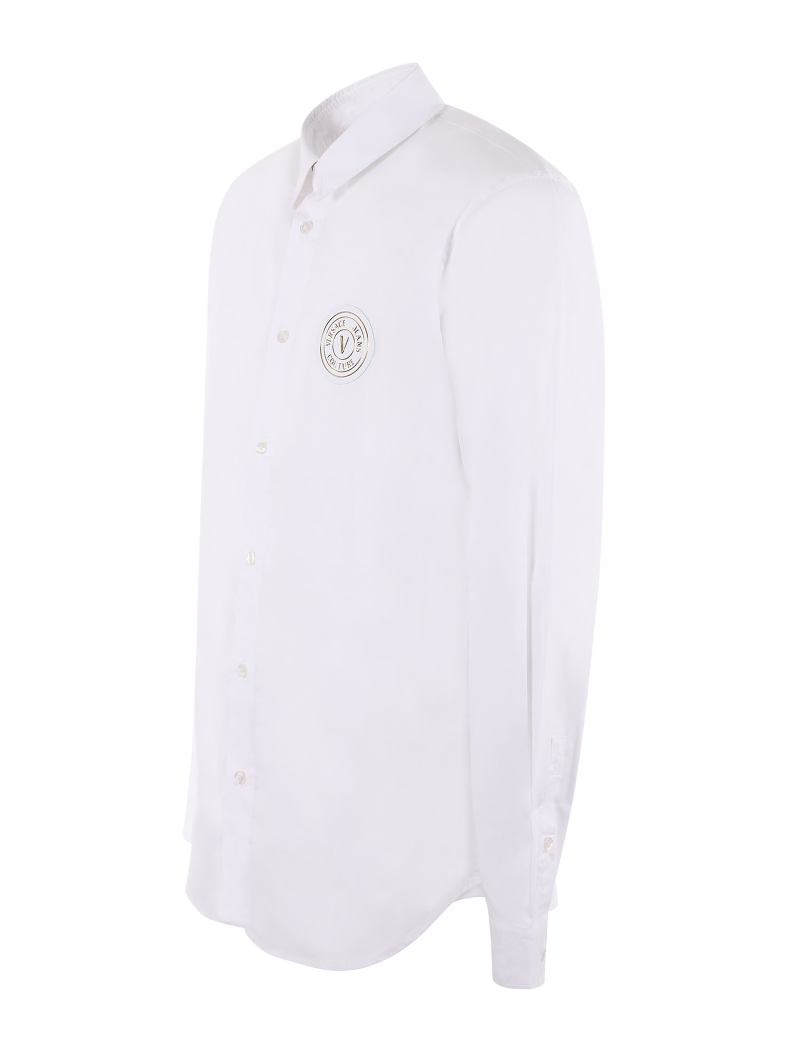 Shop Versace Jeans Couture Shirt In Bianco