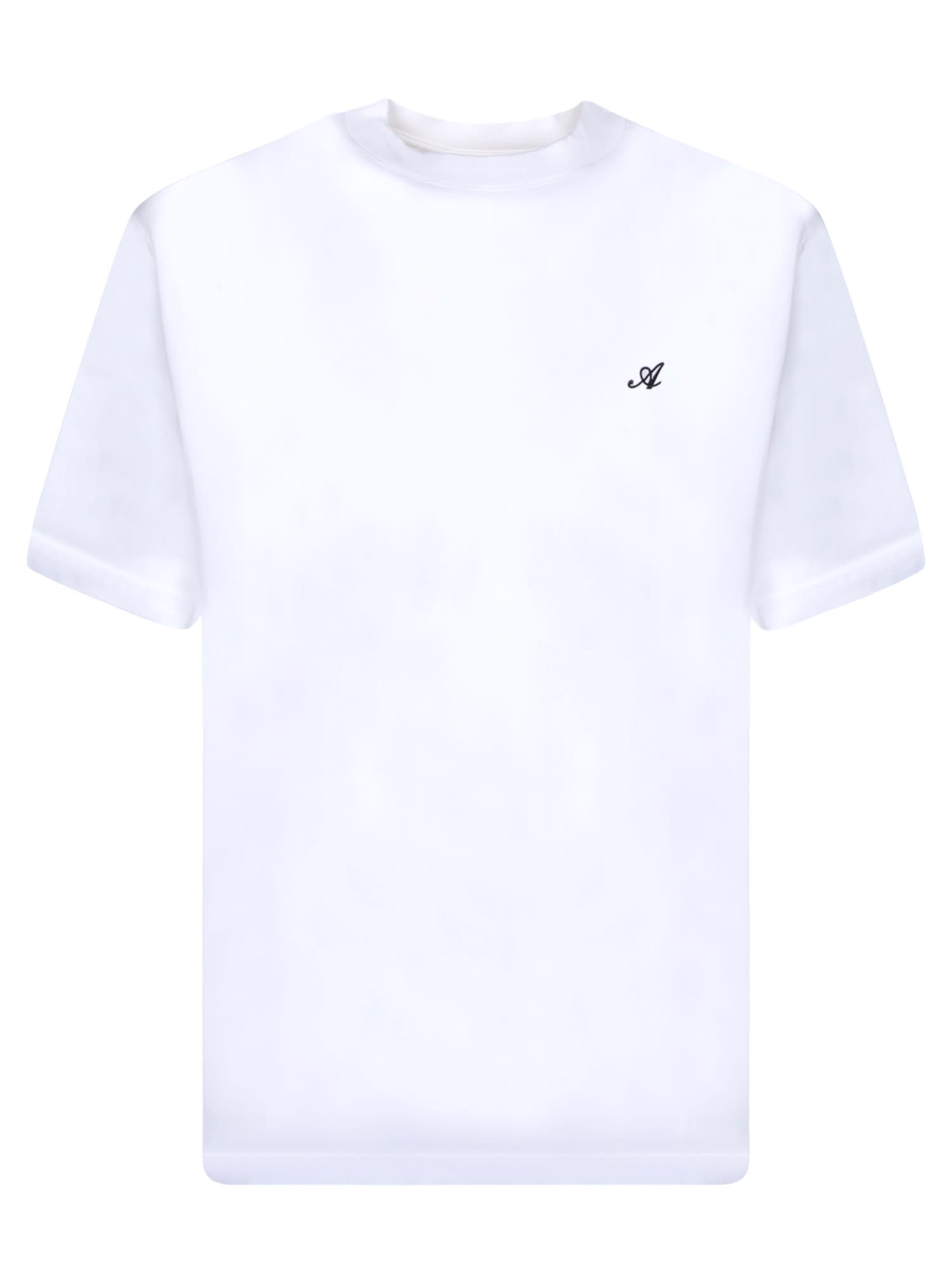 Signature T-shirt In White Cotton