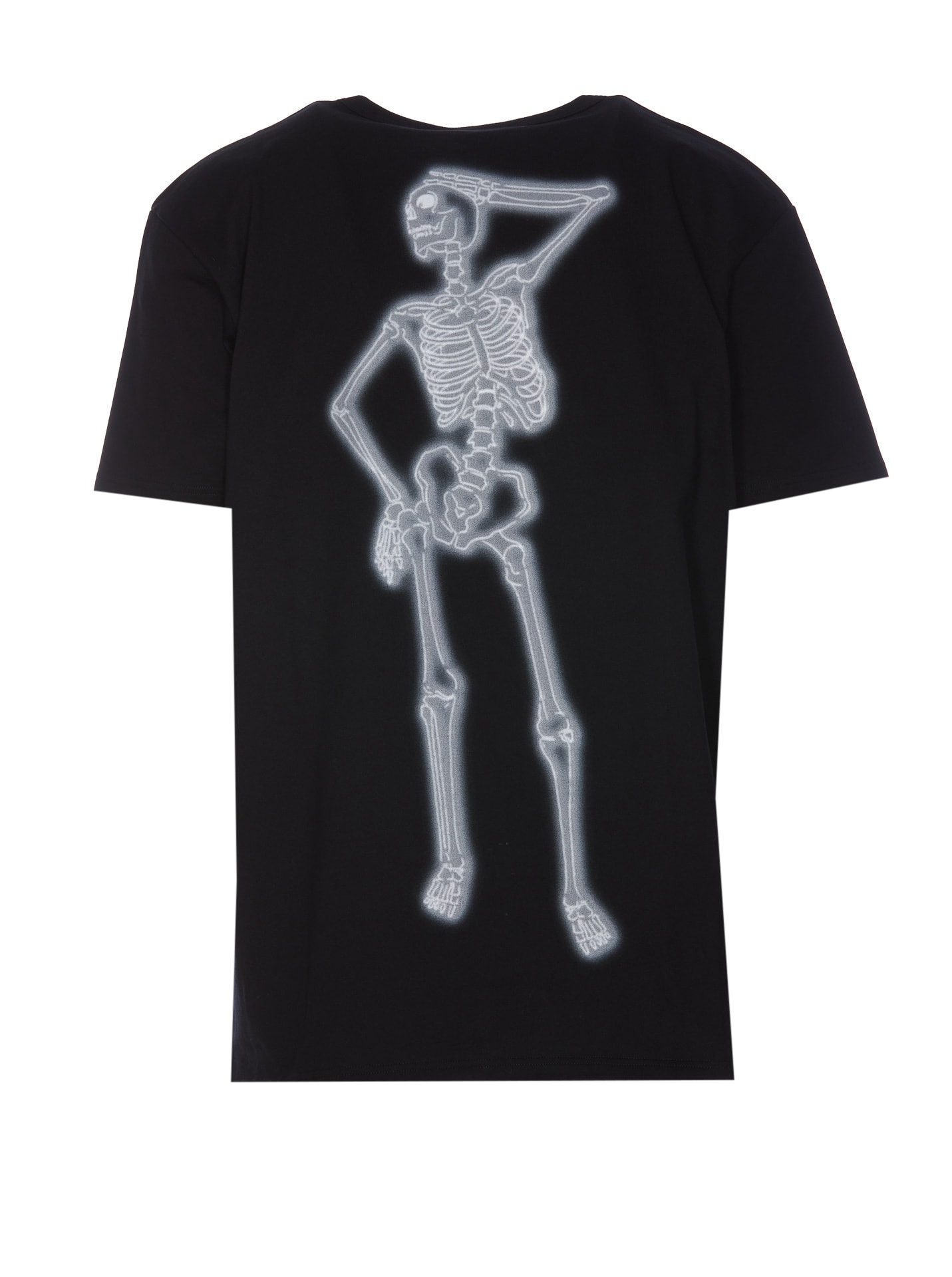 Shop Alexander Mcqueen Skull Lettering T-shirt In Black