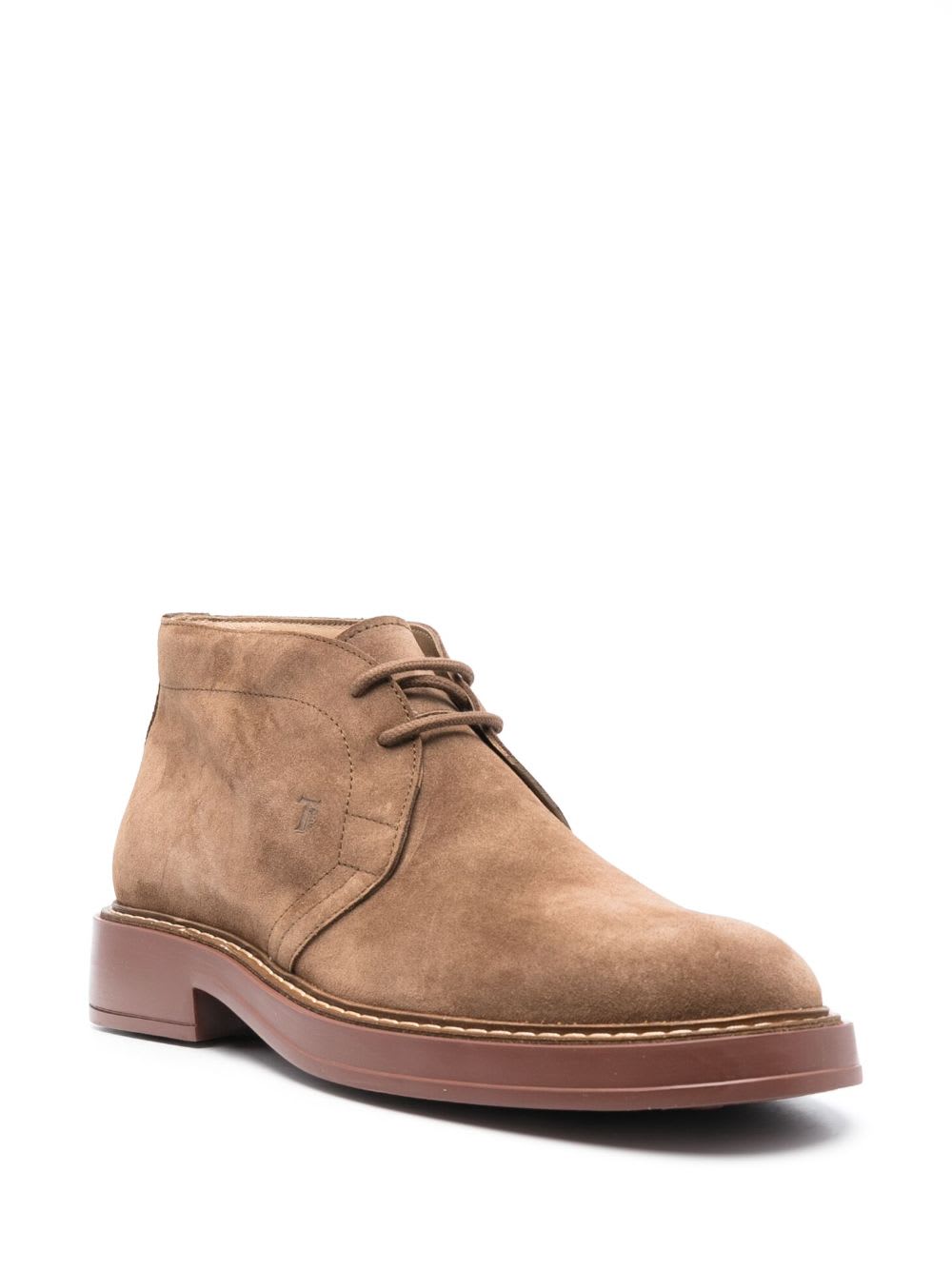 Shop Tod's Extralight 61k Ankle Boots In Light Walnut