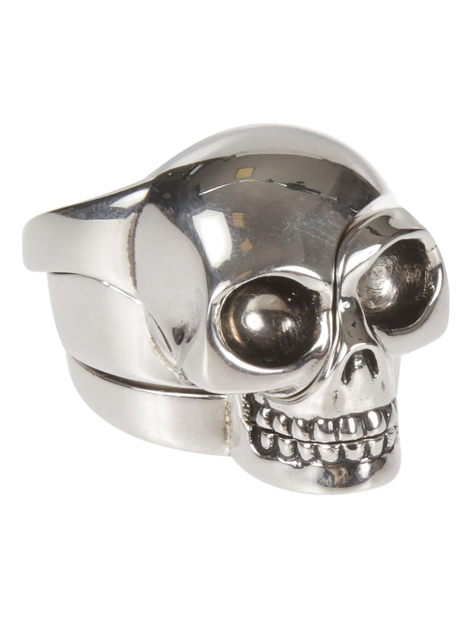 Alexander McQueen Divided Skull Ring