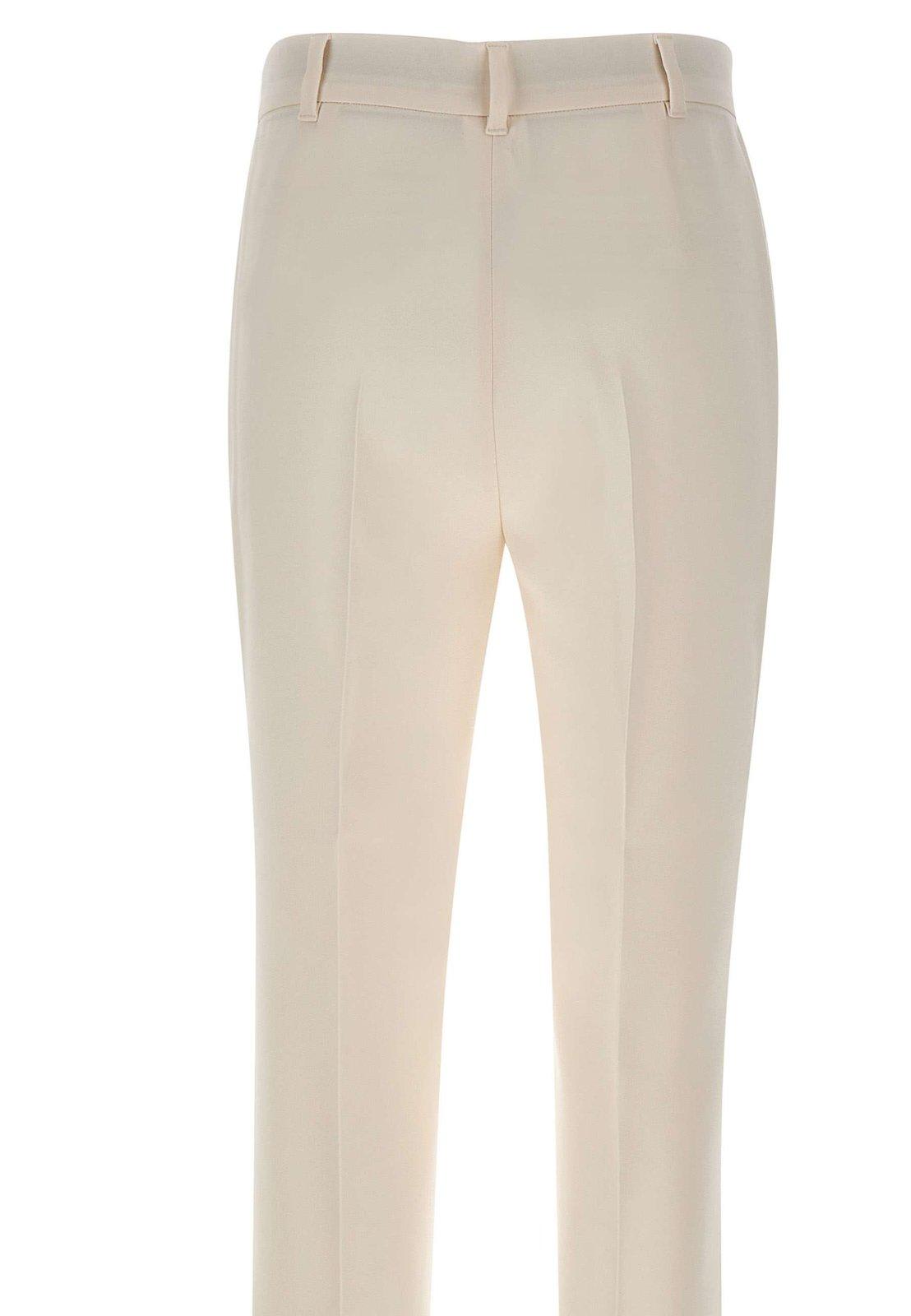 Shop Max Mara High Waist Straight Leg Pants  Studio In Butter