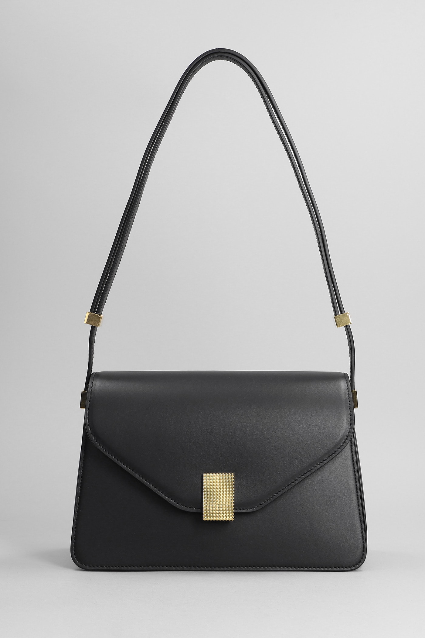Shop Lanvin Shoulder Bag In Black Leather