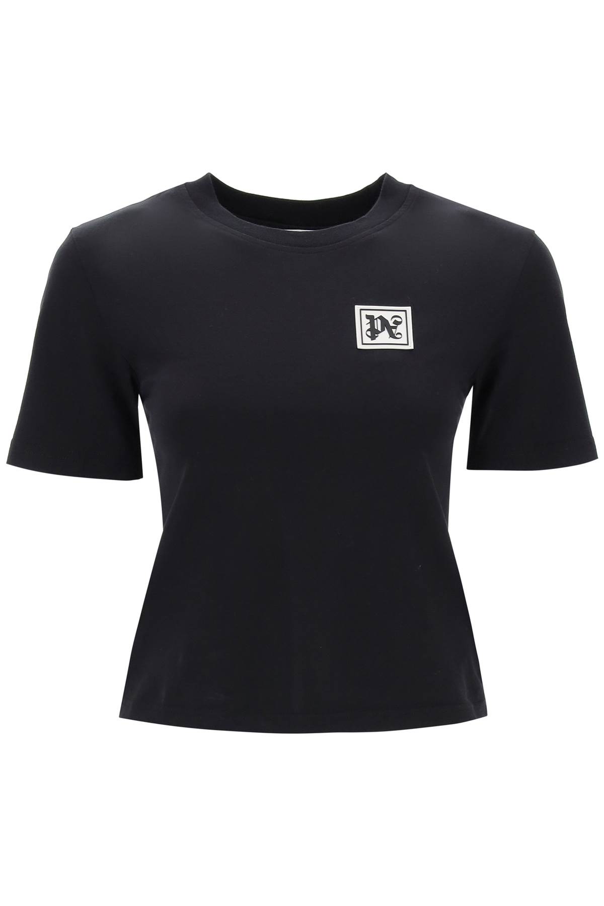 Shop Palm Angels Ski Club T-shirt In Black/white