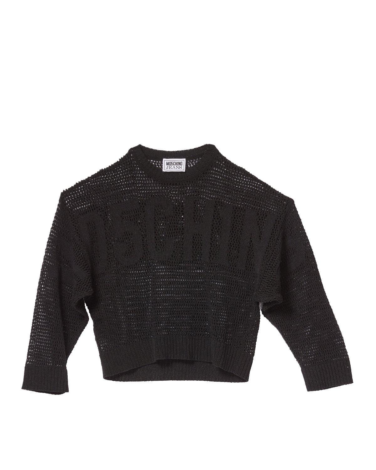 Open Knitted Crewneck Jumper