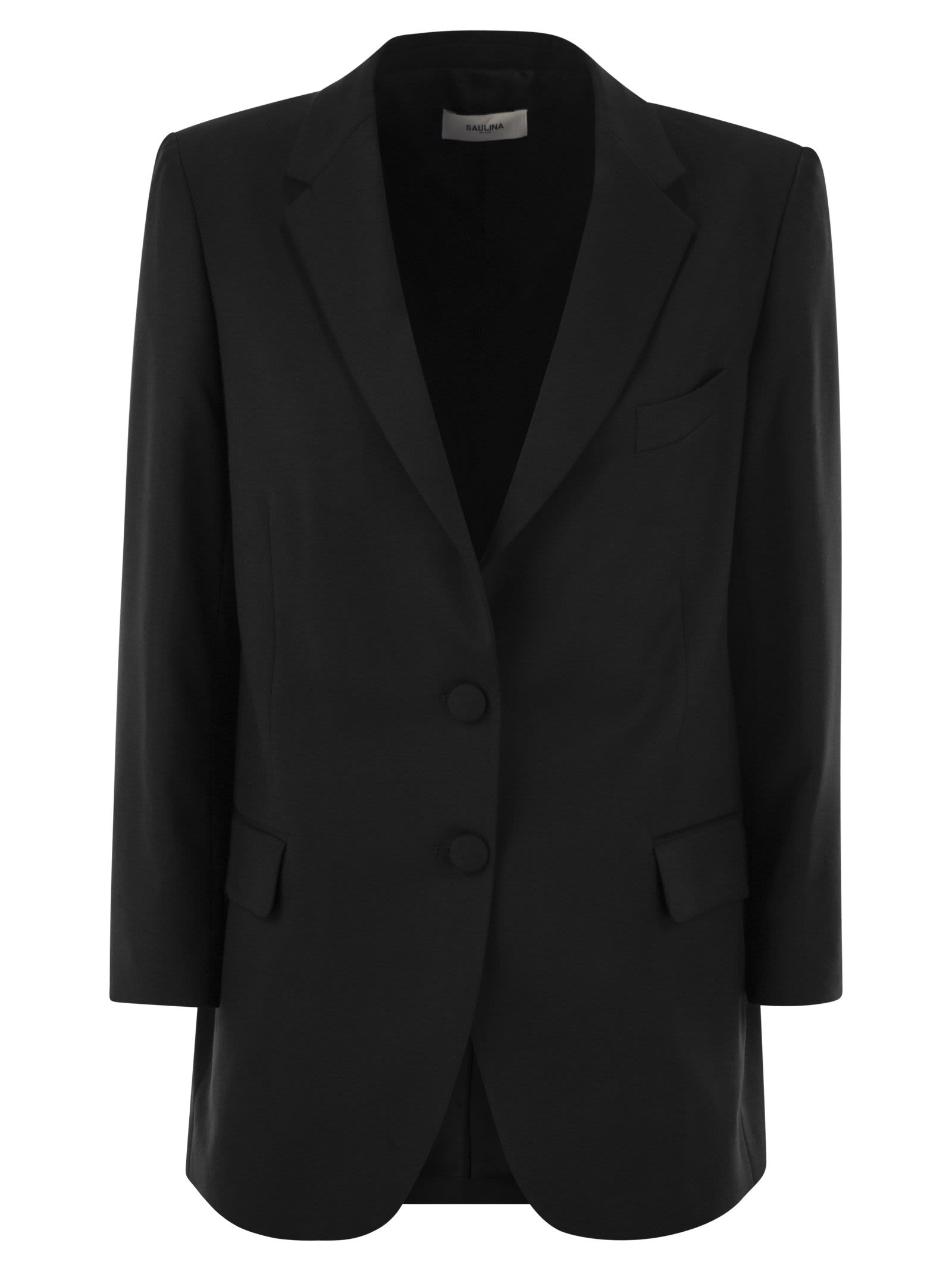 Saulina Milano Antonia - Single-breasted Jacket In Black