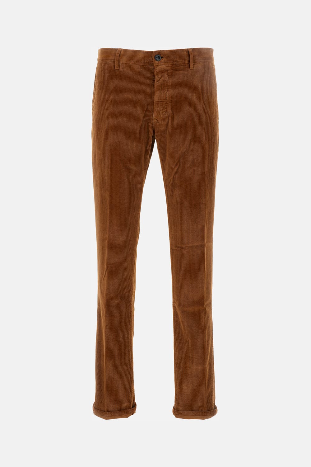 Incotex Velvet Trousers In Brown