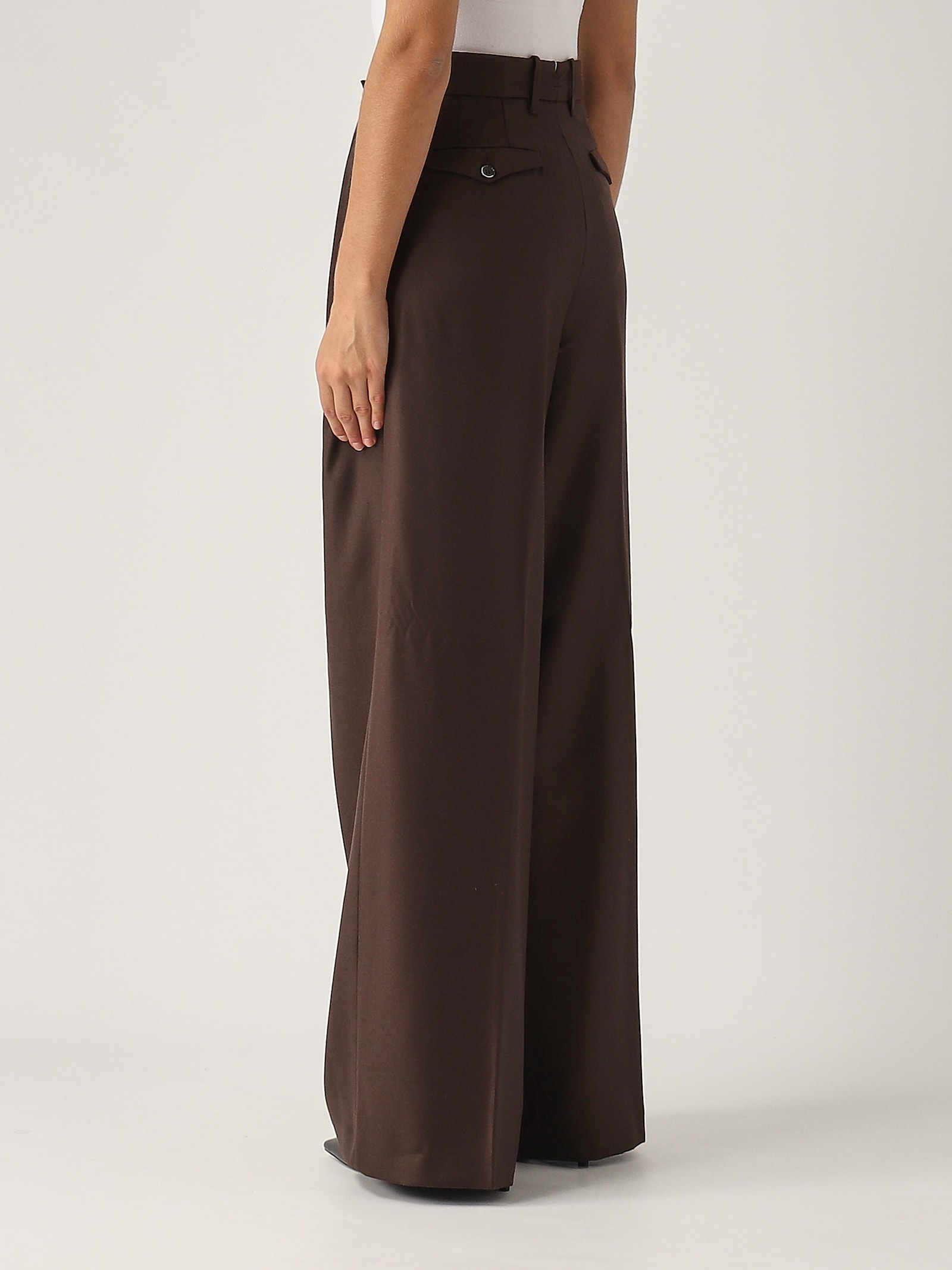 Shop Nine In The Morning Sandra Trousers In Cioccolato