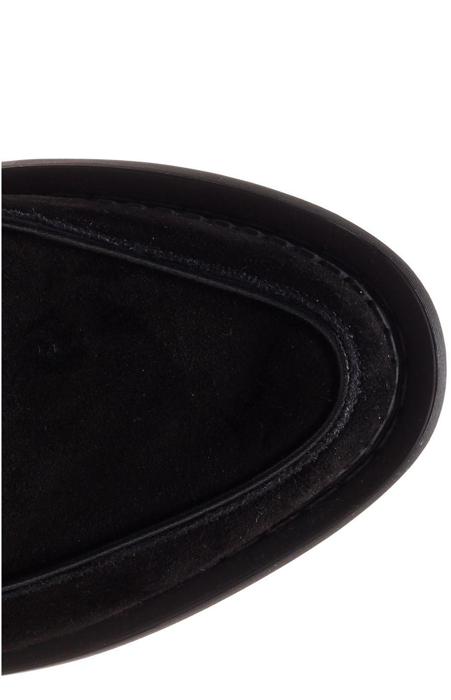 Shop Saint Laurent Monk Strap Loafers In Black