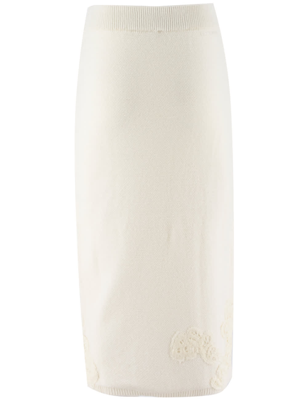 Shop Ermanno Firenze Skirt In Off White