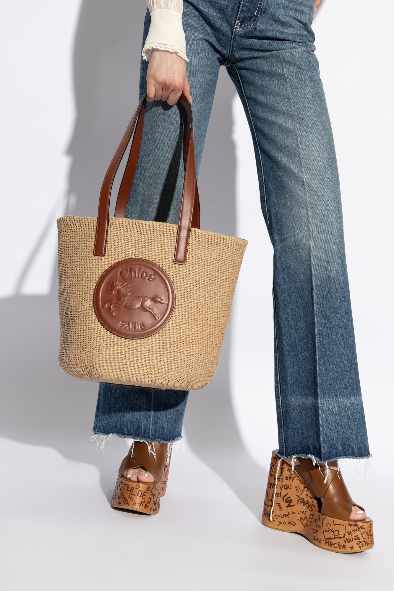 Chloé Chloe' Women Large Horse Medal Basket In Multi