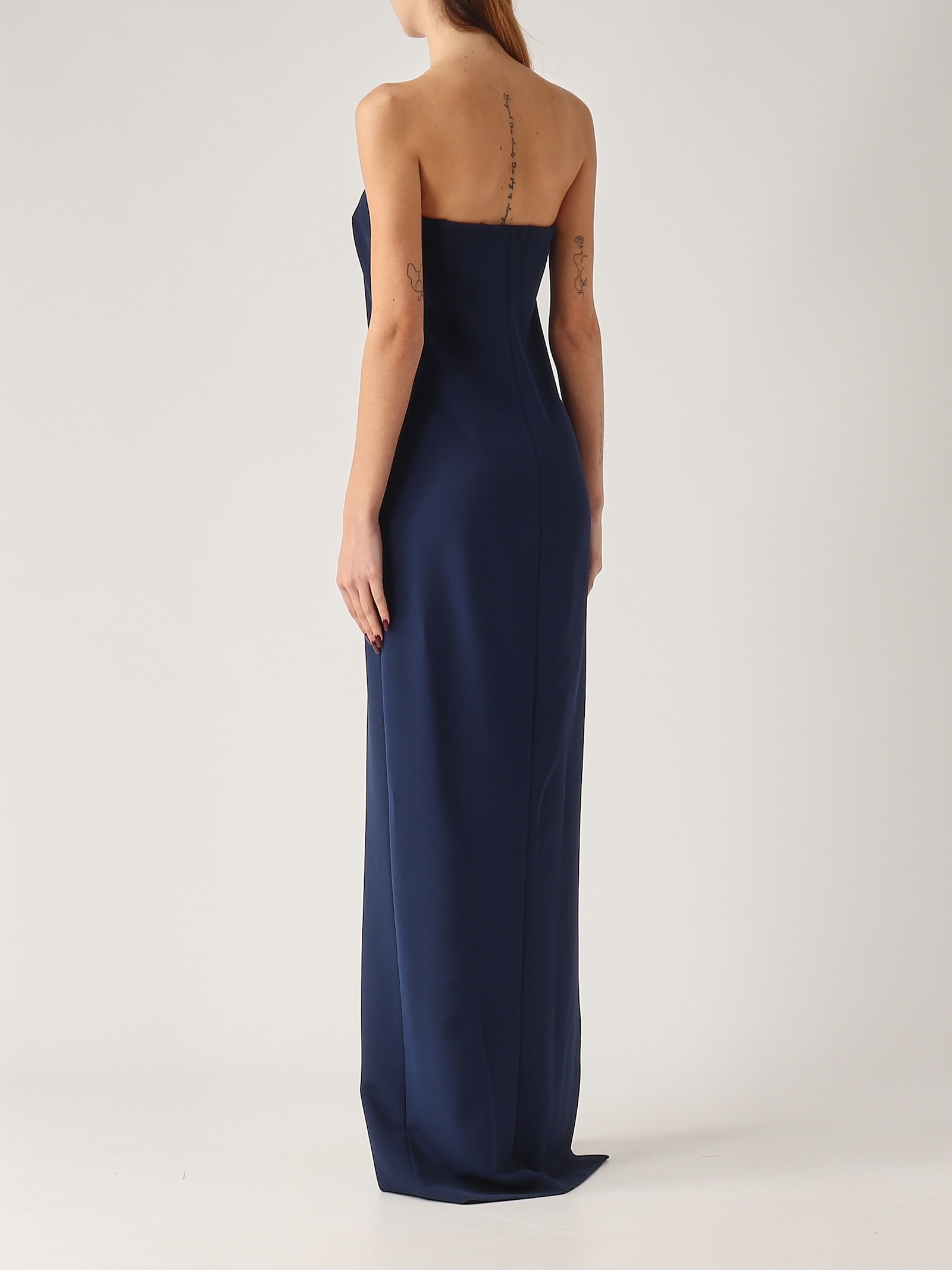 Elisabetta Franchi Red Carpet Dress In Sea