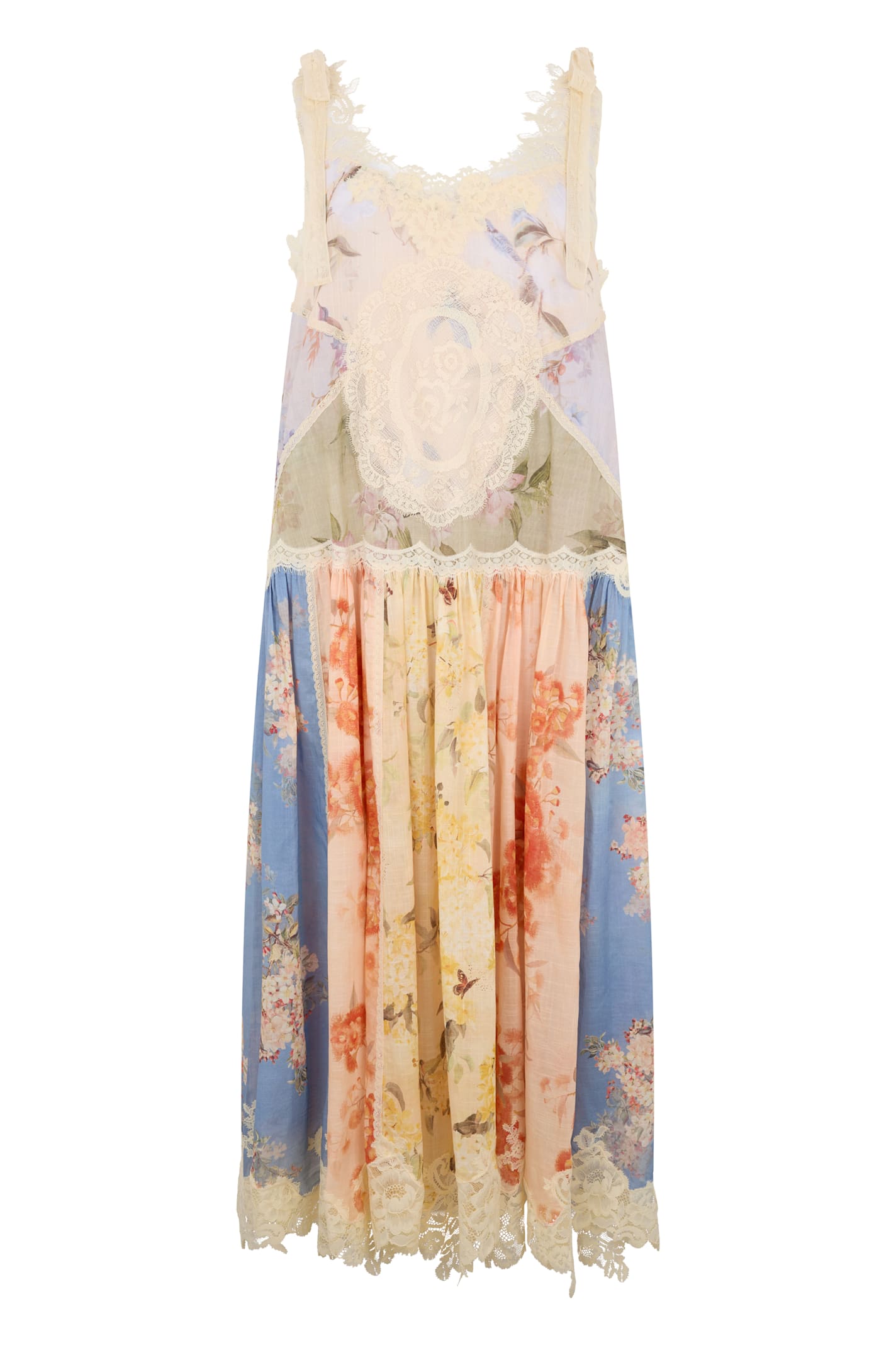 Zimmermann Cascadian Printed Dress In Multi