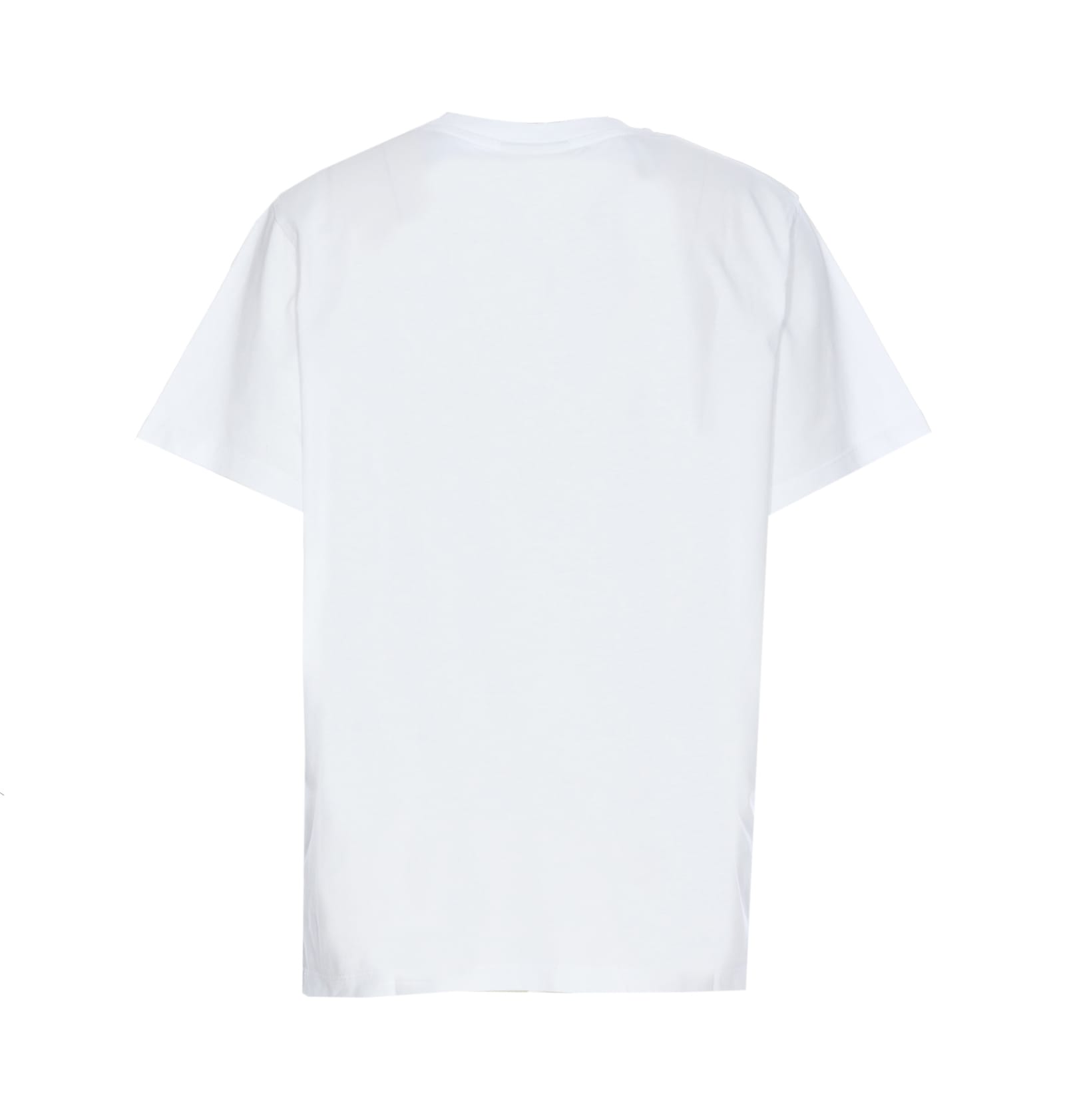 Shop Ganni Basic Jersey Love Cats Relaxed T-shirt In White