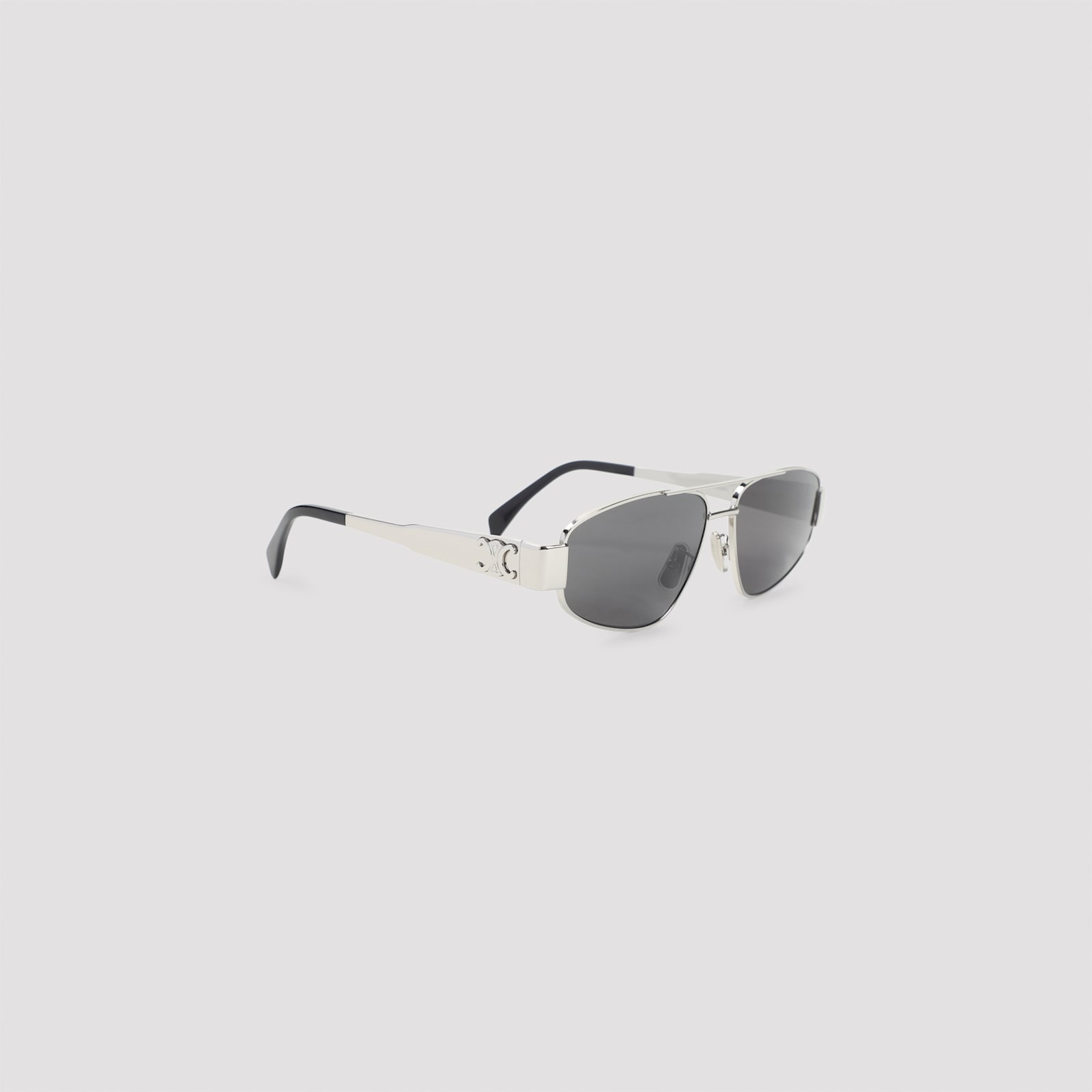 Celine Triomphe Metal 03 Sunglasses In Silver