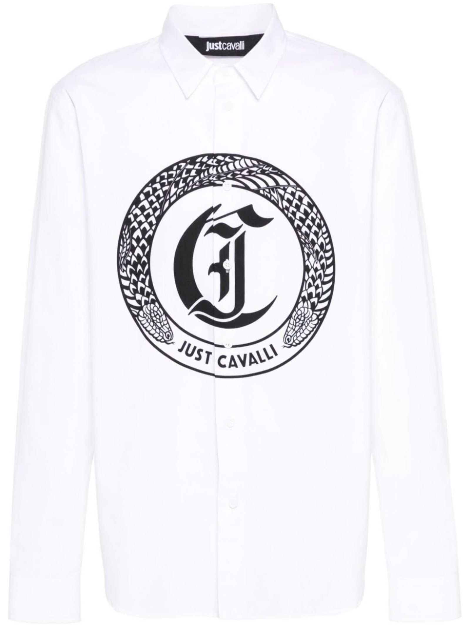 Just Cavalli Casual Shirt In White