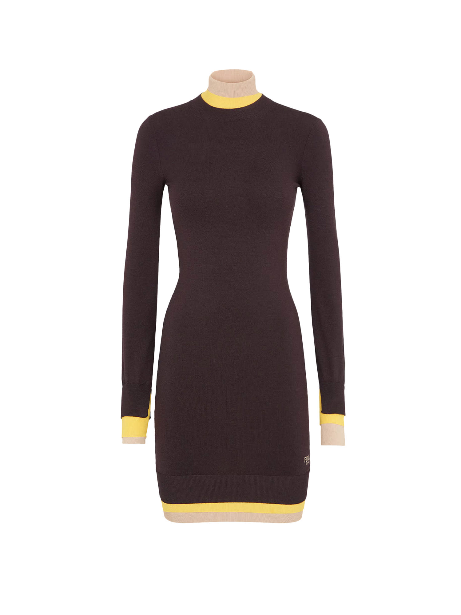 Shop Fendi Dress In Purple